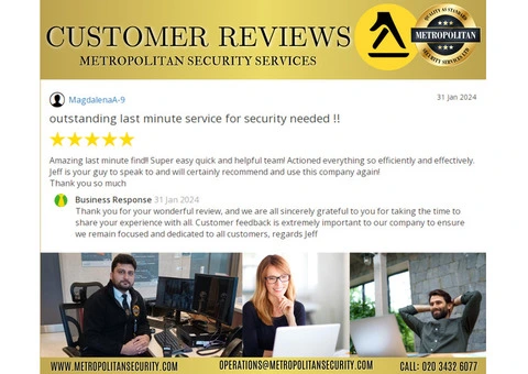 Outstanding Last-Minute Security Services