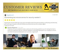 Outstanding Last-Minute Security Services