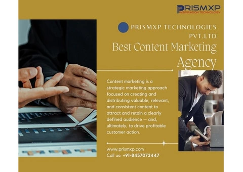 Best Content Marketing agency & Service provider: PrismXp Technologies