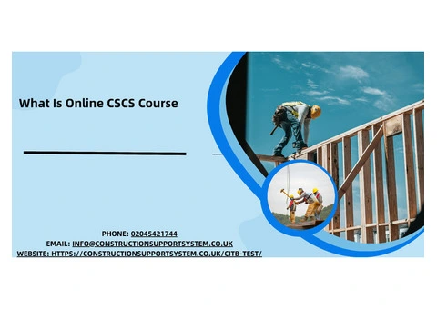 Master Workplace Safety with Our Comprehensive Online CSCS Course