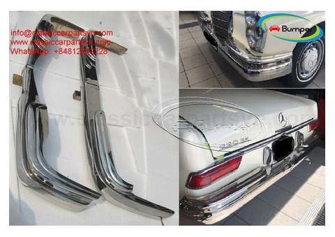 Mercedes W111 W112 Fintail coupe convertible (1959 - 1968) bumpers - 2/4