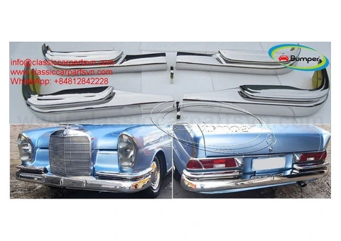 Mercedes W111 W112 Fintail Saloon bumpers (1959 - 1968) - 1/4