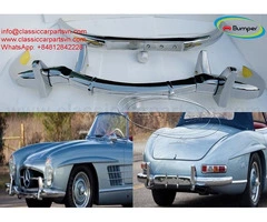 Mercedes 300SL Roadster bumpers (1957-1963) by stainless steel