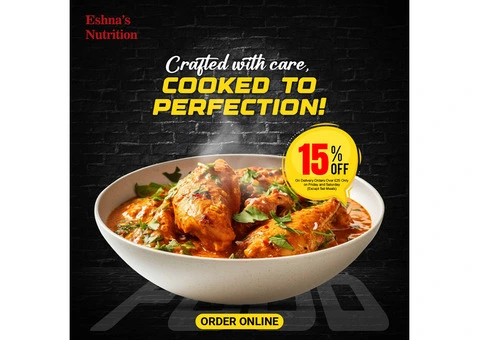 Feast on Flavours: Get 15% Off Delivery Orders at Eshnas Nutrition!