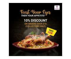10% Discount On orders over £15 Collection only