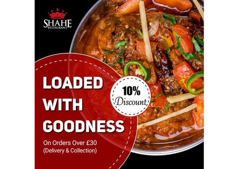 10% Discount On Orders Over £30 (Delivery & Collection)