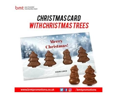 Christmas Card with Christmas Trees