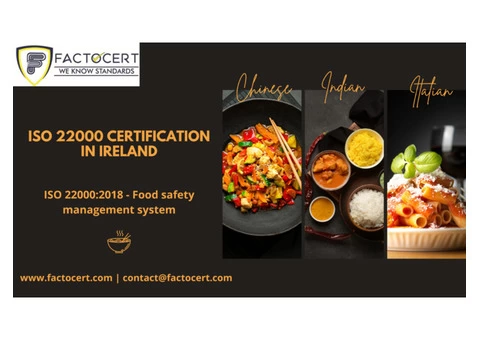ISO 22000 Certification in Ireland