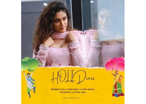 Salwar Suits and White Holi Festival Dresses at JOVI Fashion. - 1/3