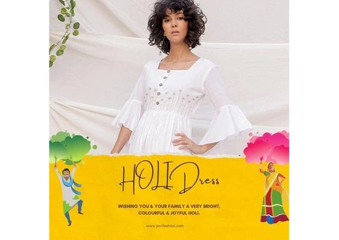 Salwar Suits and White Holi Festival Dresses at JOVI Fashion. - 2/3
