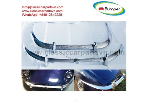 Jaguar E-Type XKE Series 2 (1969- 1971) bumper by stainless steel - 1/4
