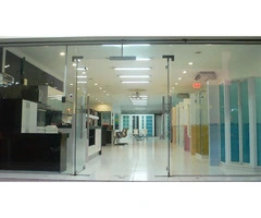Toughened glass entries