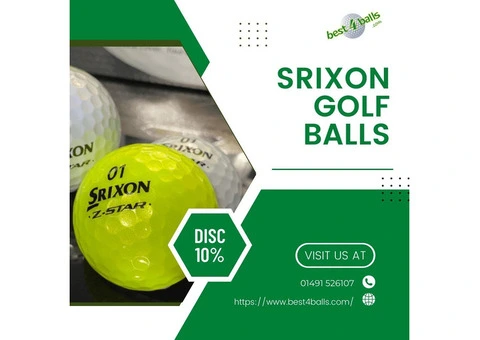 Srixon golf balls with soft feel and enhanced durability
