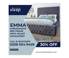 Buy Grey Rose Chesterfield Bed Frame | 50% Off