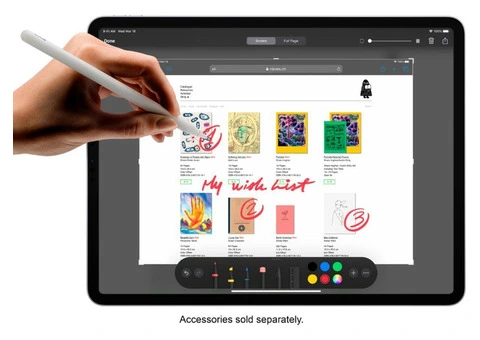 Apple - Geek Squad Certified Refurbished 12.9-Inch iPad Pro (Latest Model) with Wi-Fi - 512GB - 6/8