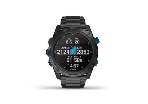 Garmin Descent Mk2iT1 Bundle Titanium Carbon Gray DLC with DLC Titanium Band - 5/12