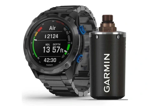 Garmin Descent Mk2iT1 Bundle Titanium Carbon Gray DLC with DLC Titanium Band - 12/12