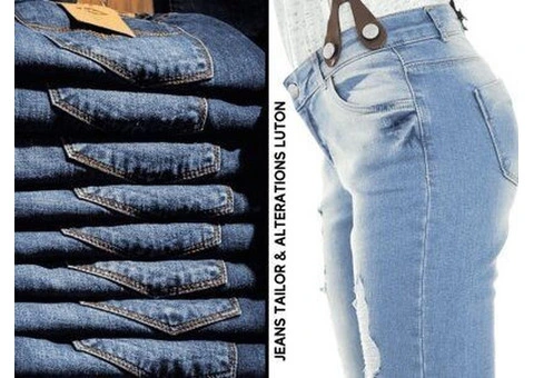 Jeans Makeover: Before and After Transformations with Tailoring and Alterations in Luton