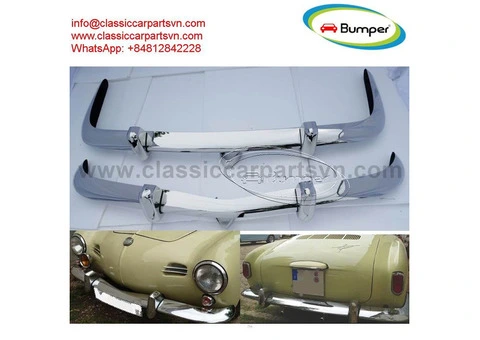 Volkswagen Karmann Ghia Euro style bumper (1970-1971) by stainless steel - 1/4