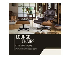 Buy Charles Rose Wood Eames Iconic Lounge Chair & Ottoman in UK