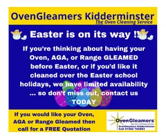 Easter is on its way ‼️ ~ DOES YOUR OVEN NEED A GLEAM