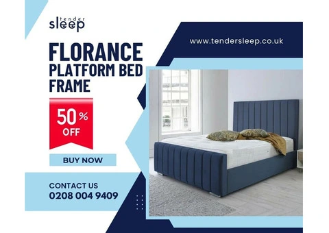 50% off | Florance Platform Bed Frame
