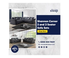 Shannon Corner – Your Perfect 3 and 2 Seater Sofa Set. Buy Now 35% off