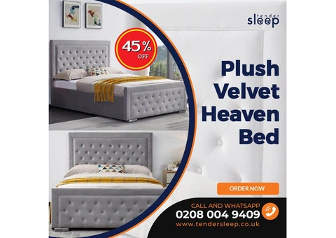 Plush Velvet Heaven Bed | 45% Off