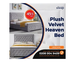 Plush Velvet Heaven Bed | 45% Off