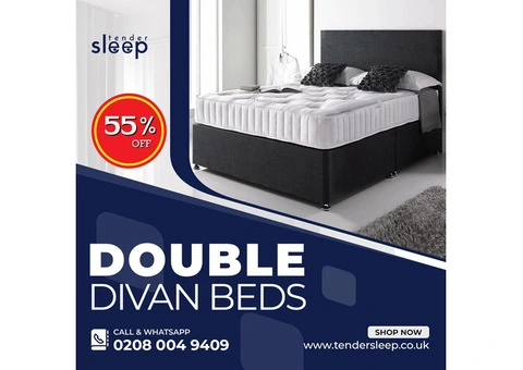 Double Divan Bed Deals Await! . Shop Now upto 55% off