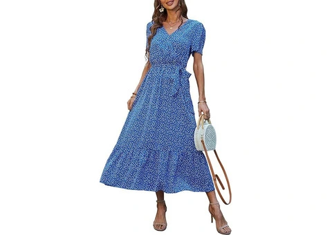 PRETTYGARDEN Women's 2024 Floral Boho Dress