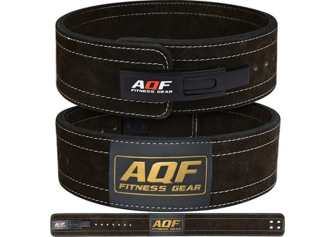 AQF Lever Buckle Leather Powerlifting Belt 10mm