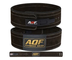 AQF Lever Buckle Leather Powerlifting Belt 10mm