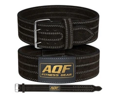 AQF Weight Lifting Nubuck Leather Power Belt