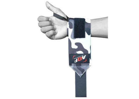 AQF Weight Lifting Wrist Wraps Bandage 13 Inch Camo
