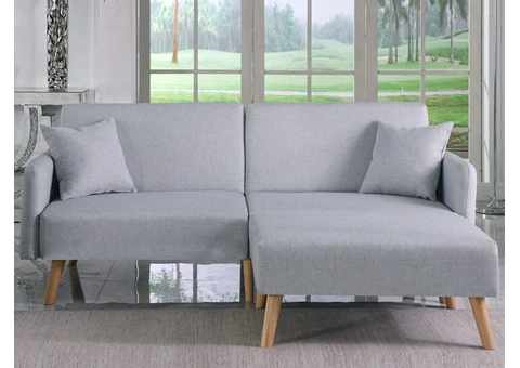 "Comfort & Versatility: Introducing the Zaina Fabric Sofa Bed Duo!" buy now
