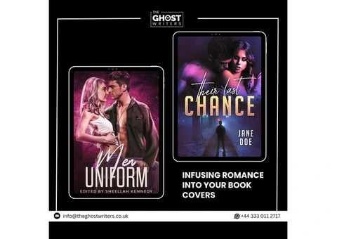 Romance book cover design