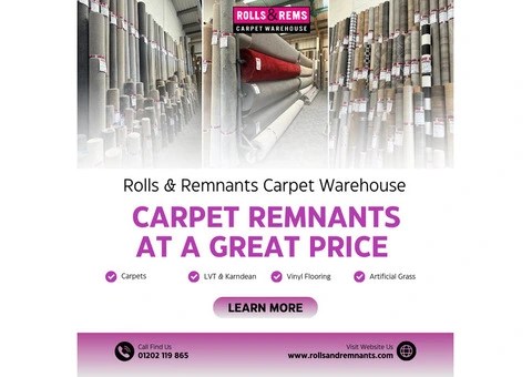 Rolls and Remnants: : carpet remnants at a great price