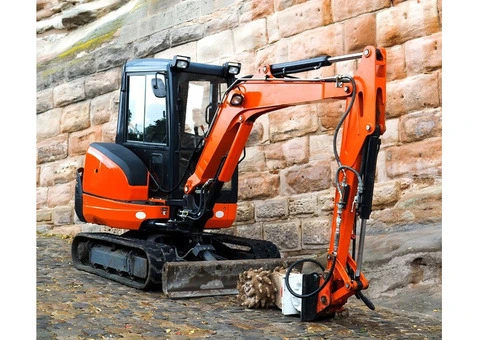 Compact Micro Digger Hire from D.Hall Plant - Access Tight Spaces