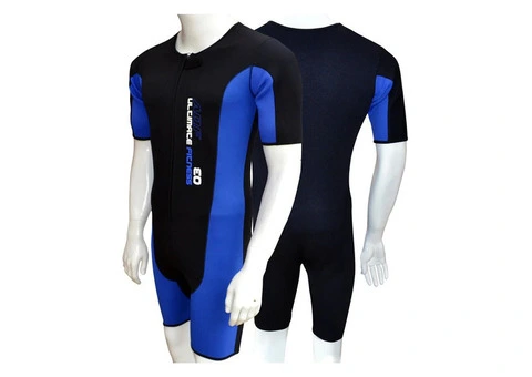 AQF Neoprene Sweat Sauna Suit Black & Blue