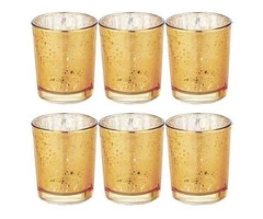 Buy FLORALCRAFT Cylinder Votive - Champagne Set of 6