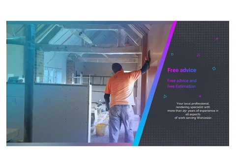 Rendering plastering service Worcestershire West Midlands - 1/9