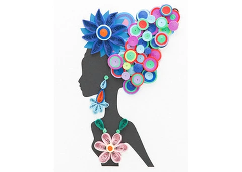 Quilling Floral Bouquet Greeting Card UK