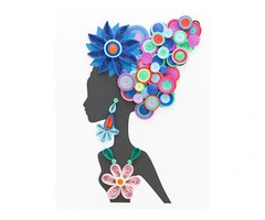 Quilling Floral Bouquet Greeting Card UK