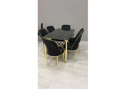 Dining table set-Turkish table set-table with 4&6 chairs for sale