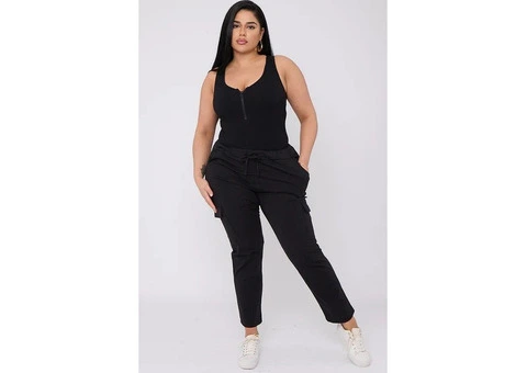 Shop Latest design Plus Size Cargo Trousers at Pink Pie Online