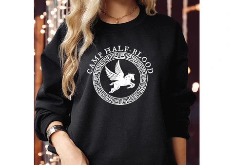 Camp Half Blood Long Island Sound Book Lover Sweatshirt - 2/4