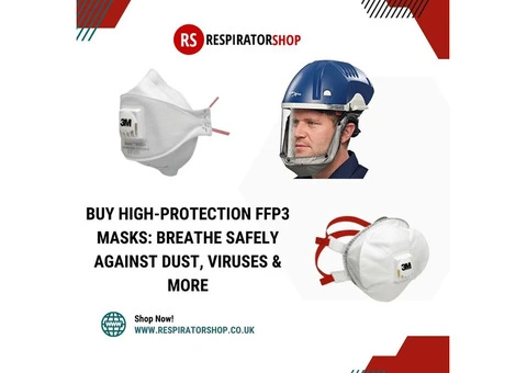 Buy High-Protection FFP3 Masks: Breathe Safely Against Dust, Viruses & More