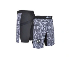 AQF MMA Fight Shorts Grey Camouflage
