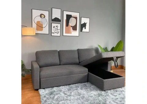 Your Corner of Luxury with the 3 Seater Regal Ottoman Corner Sofa Bed!" buy now